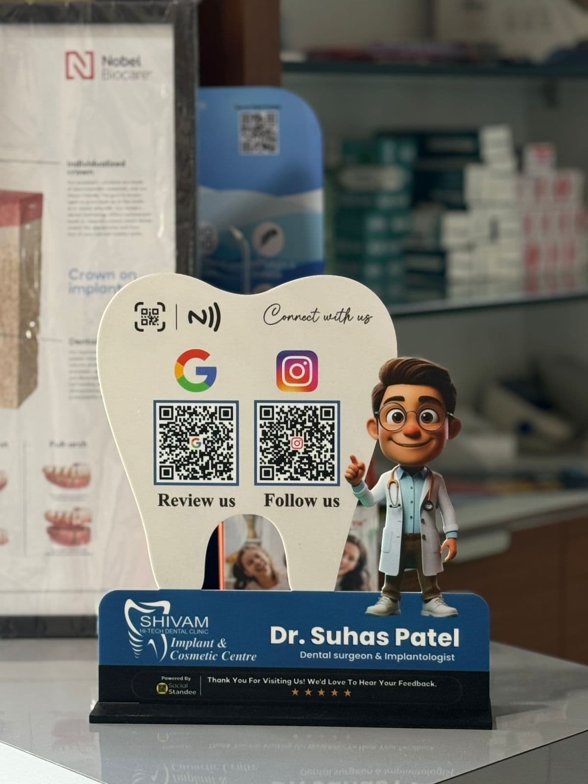 Shivam Dental custom standee